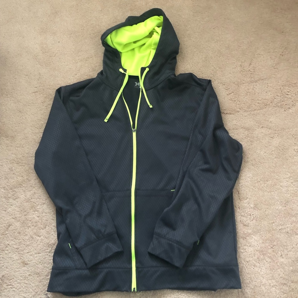 Mens performance wear zip up hoodie